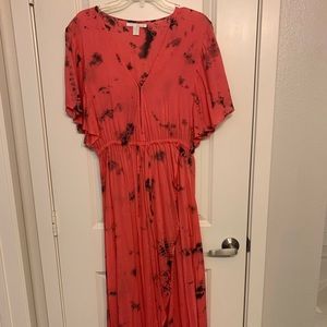 Amuse Society pink tie dye maxi